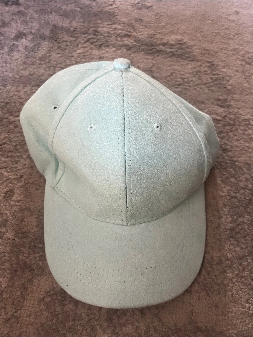 The Accessory Collective New Light Mint Suede Baseball Cap